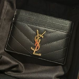 CASSANDRE MATELASSÉ CARD CASE IN LAMBSKIN